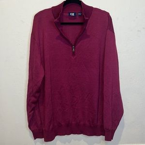 Cutter and Buck Purple Half Zip Pullover size 2XB